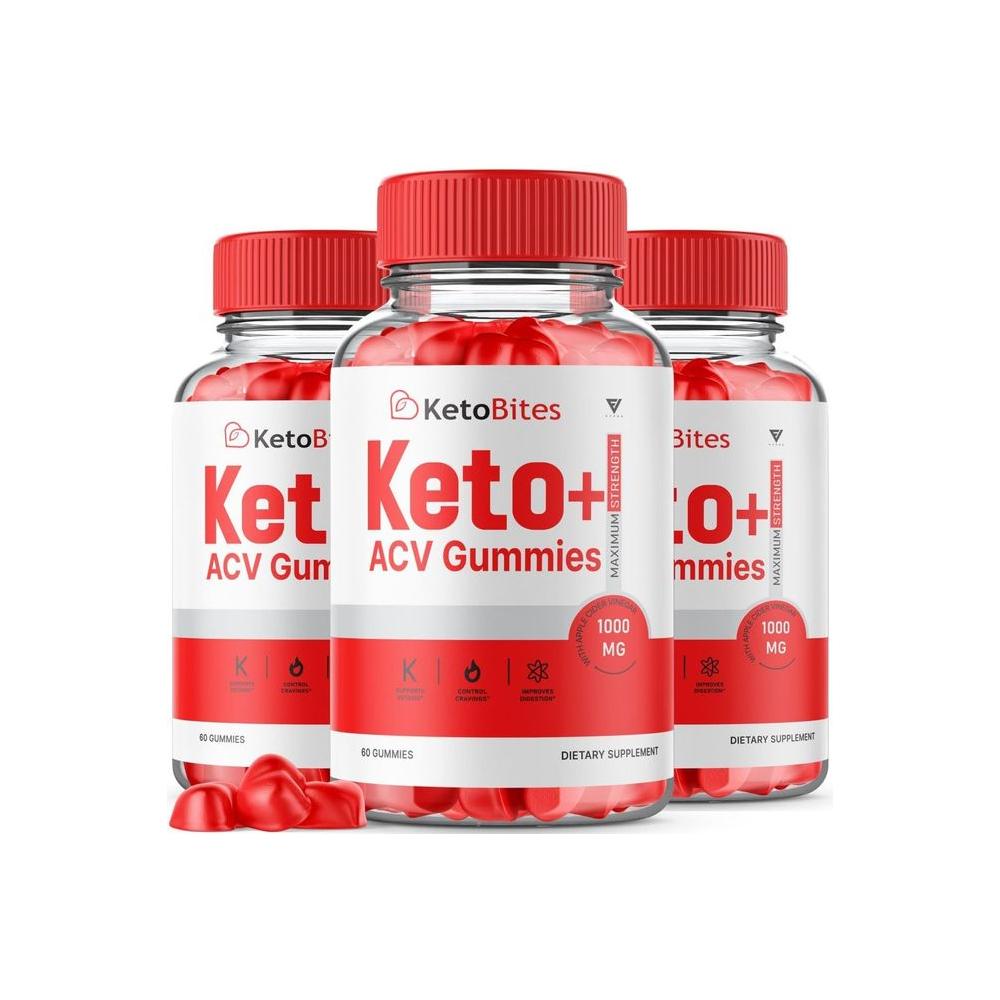 3 Pack Keto Bites ACV 180 Gummies - Whlsome - Detox & Cleanse