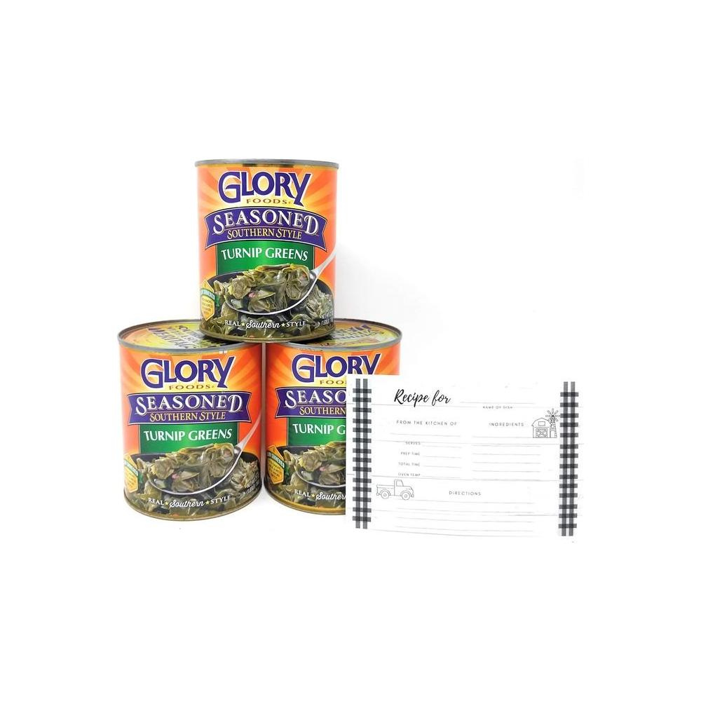 3 Pack of Glory Seasoned Southern Style Turnip Greens With Recipe Card - Whlsome - Spices & Seasoning