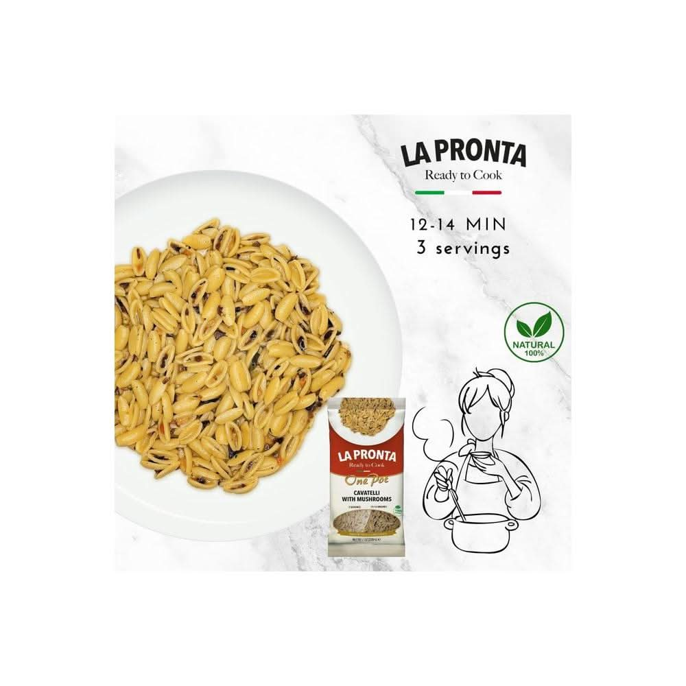 3 Pack of Pasta Quick Meal Orecchiette with Broccoli 1214 min Three Dishes Quick Meals made in Italy quick meals La Pronta - Whlsome - Noodles