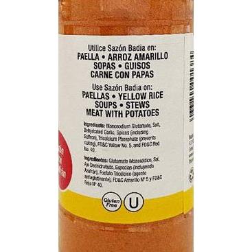 3 PACK Sazon with Saffron con azafran Paella Seasoning Kosher 3x7 oz jars - Whlsome - Grocery (Other)