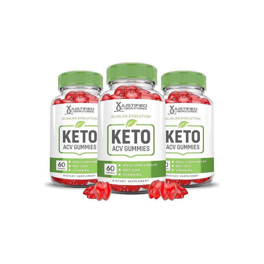 (3 Pack) Slimlife Evolution Keto ACV Gummies - Whlsome - Detox & Cleanse