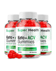 (3 Pack) Super Health Keto ACV Gummies Super Health Advanced Formula Apple Cider Vinegar Keto Gummies (180 Gummies) - Whlsome - Detox & Cleanse