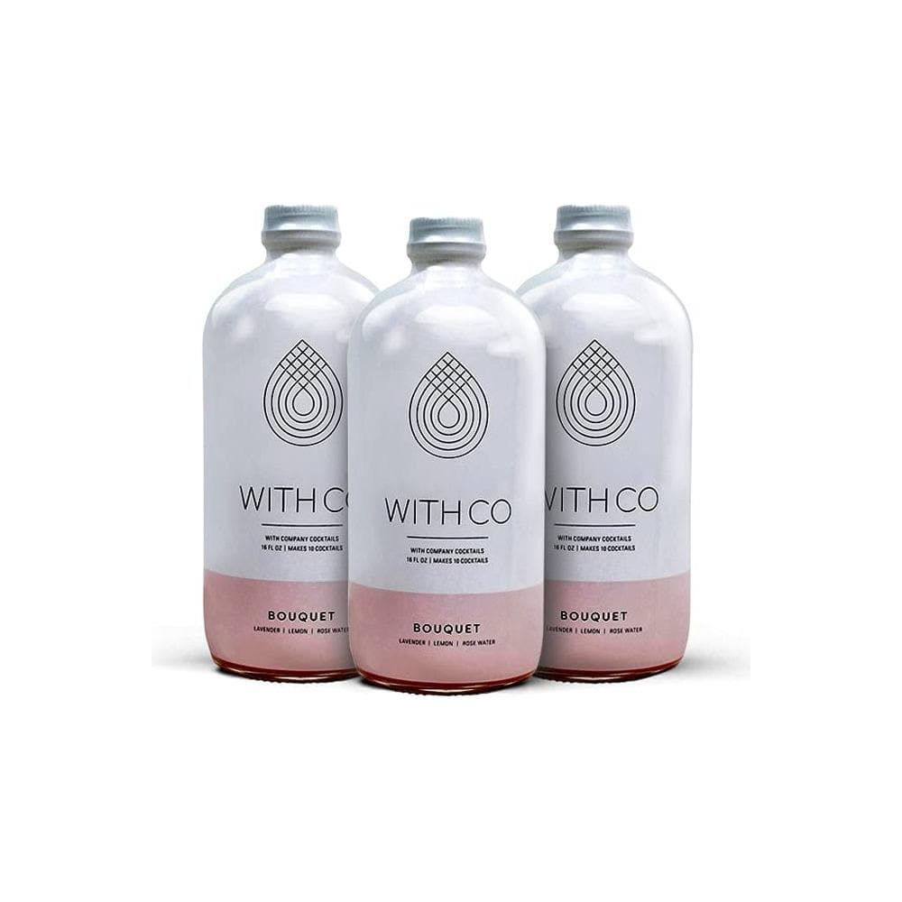 3 Pack WithCo Bouquet Gimlet Cocktail Mixer with Lemon Lavender and Rosewater Makes 30 Drinks Just Add Gin Vodka or Tequila - Whlsome - Grocery (Other)