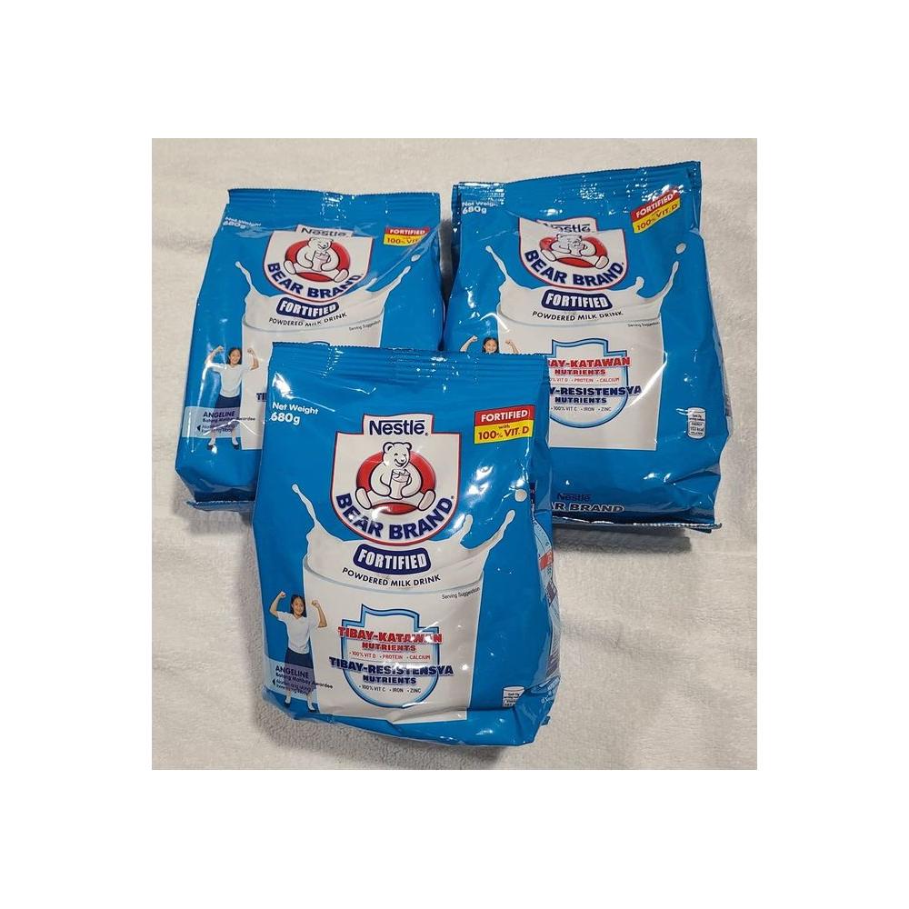 3 x 680g Bear Brand Fortified Powdered Milk - Whlsome - Grocery (Other)