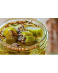 Cajun Chef Pickled Okra 64oz  One Half Gallon Pack of 1  Great in Bloody Marys  Versatile Garnish for Sandwiches Salads Martinis Cheese Boards and More