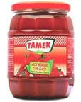 TAMEK HOT PEPPER PASTE IN JAR  TAMEK KAVANOZDA ACI BIBER SALCASI  680 G  2534 OZ NET