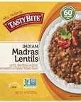 Tasty Bite Indian Madras Lentils Kashmir Spinach Vegetable Tikka Masala Bombay Potatoes Punjab Eggplant and Channa Masala 10 Ounce Pack of 6  with Make Your Day Mini Spatula