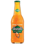 Stewarts Original Orange N Cream Soda 12 Oz Glass Bottle Pack of 6 Total of 72 Oz