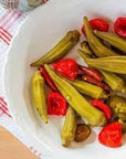 Cajun Chef Pickled Okra 64oz  One Half Gallon Pack of 1  Great in Bloody Marys  Versatile Garnish for Sandwiches Salads Martinis Cheese Boards and More