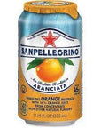 San Pellegrino Aranciata Orange 115 oz Pack of 12 with Bay Area Marketplace Napkins