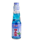 Ramune Japanese Marble Soda Blueberry Flavor 6 Glass Bottles Natural Carbonated Beverage