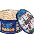 Kelsen Danish Butter Cookies in Decorative Holiday Tin, 80 Ounce (300 Cookies)