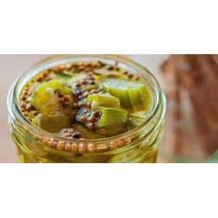 Cajun Chef Mild Pickled Okra 12oz Pack of 1  Great in Bloody Marys  Versatile Garnish for Sandwiches Salads Martinis Cheese Boards and More Mild Pickled Okra 12oz