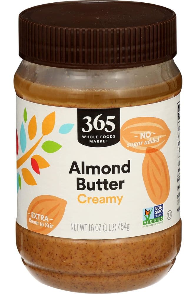 365 by Whole Foods Market, Almond Butter Creamy, 16 Ounce - Whlsome - Nuts & Seed Butter