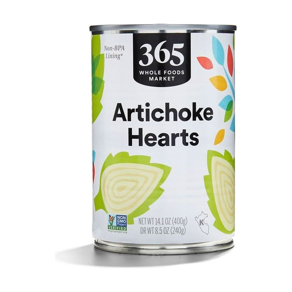 365 by Whole Foods Market Artichoke Hearts 141 Ounce - Whlsome - Vegetable Snacks