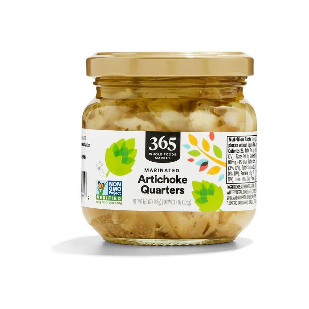 365 by Whole Foods Market Artichoke Quarters Marinated 65 Ounce - Whlsome - Vegetable Snacks