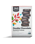 365 by Whole Foods Market Double Chocolate Sandwich Cremes 20 Ounce - Whlsome - Cookies & Biscuits