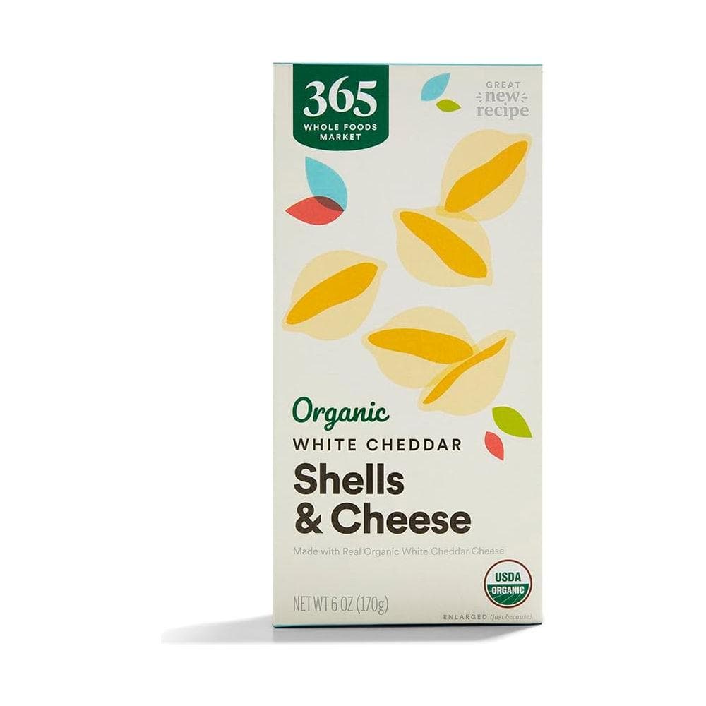 365 by Whole Foods Market Macaroni And Cheese White Cheddar Shells Organic 6 Ounce - Whlsome - Noodles