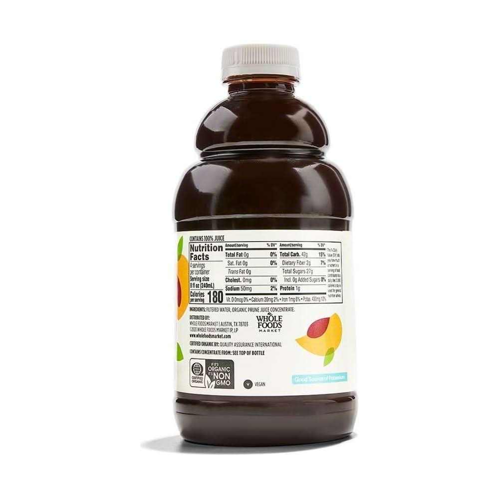 365 by Whole Foods Market Organic 100 Prune Juice 32 Fl Oz - Whlsome - Fruit Juices