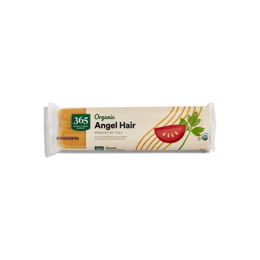 365 by Whole Foods Market, Organic Angel Hair Pasta, 16 Ounce - Whlsome - Pasta