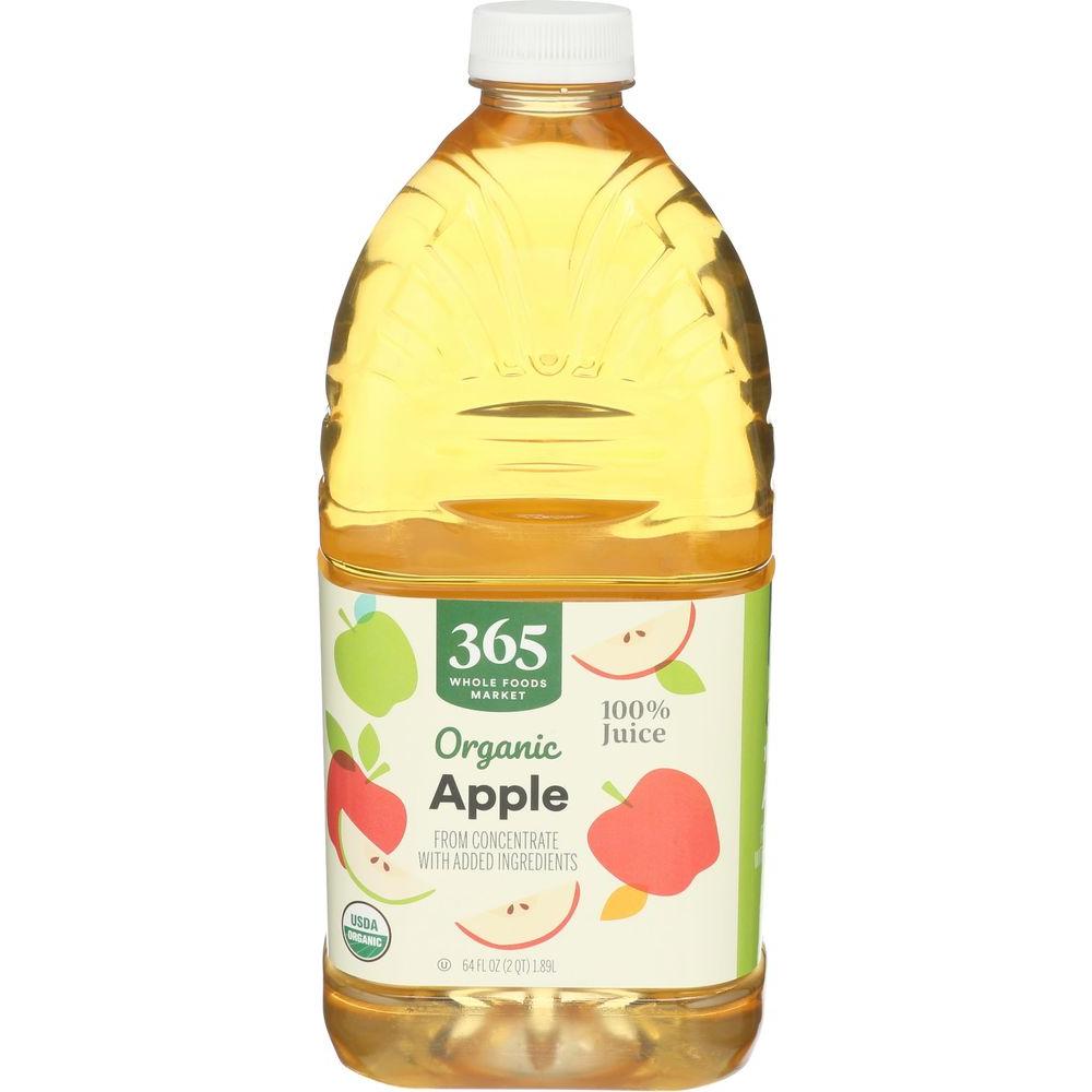 365 by Whole Foods Market Organic Apple Juice 64 Fl Oz - Whlsome - Fruit Juices