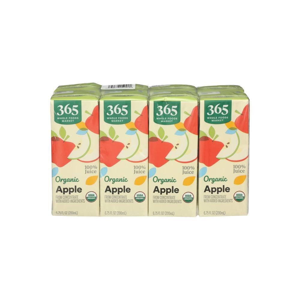 365 by Whole Foods Market Organic Apple Juice Multipack 675 Fl Oz - Whlsome - Fruit Juices