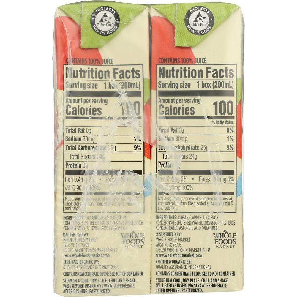 365 by Whole Foods Market Organic Apple Juice Multipack 675 Fl Oz - Whlsome - Fruit Juices