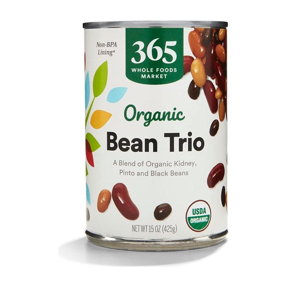 365 by Whole Foods Market Organic Bean Trio 15 Ounce - Whlsome - Canned Beans