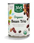 365 by Whole Foods Market Organic Bean Trio 15 Ounce - Whlsome - Canned Beans