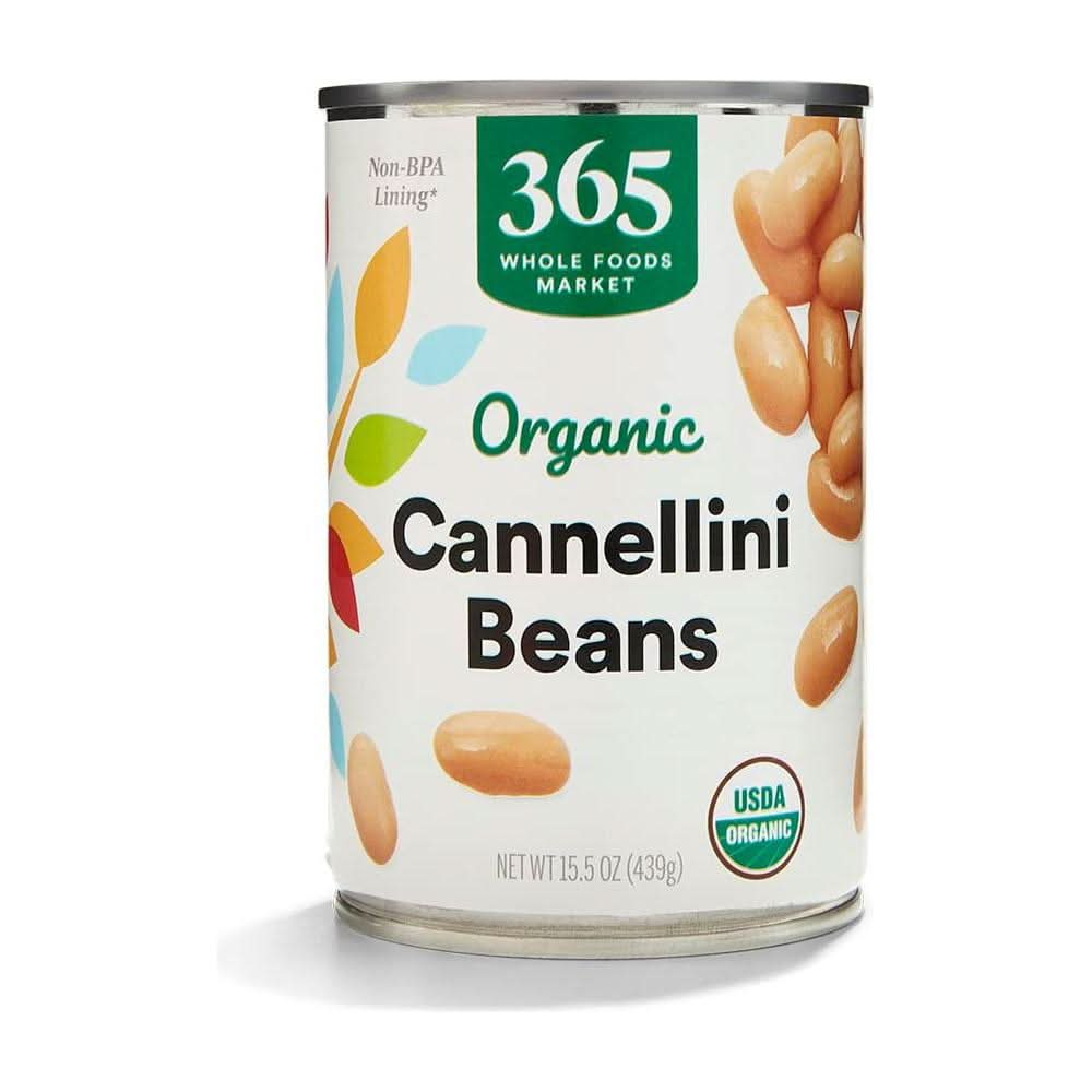 365 by Whole Foods Market Organic Cannellini Beans 155 Ounce - Whlsome - Canned Beans