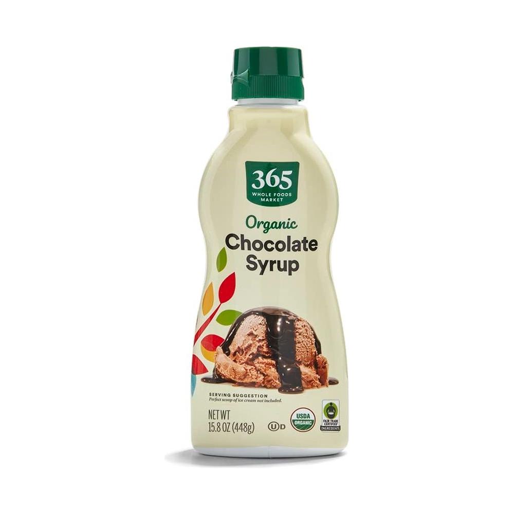 365 by Whole Foods Market Organic Chocolate Syrup 158 Ounce - Whlsome - Chocolate Syrup