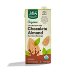 365 by Whole Foods Market Organic Chocolate Unsweetened Almond Milk 32 Fl Oz - Whlsome - Non - Dairy Milk