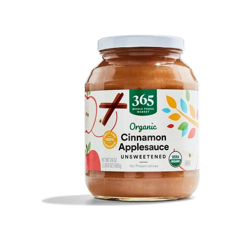 365 by Whole Foods Market Organic Cinnamon Apple Sauce 24 Ounce - Whlsome - Sauces & Dips