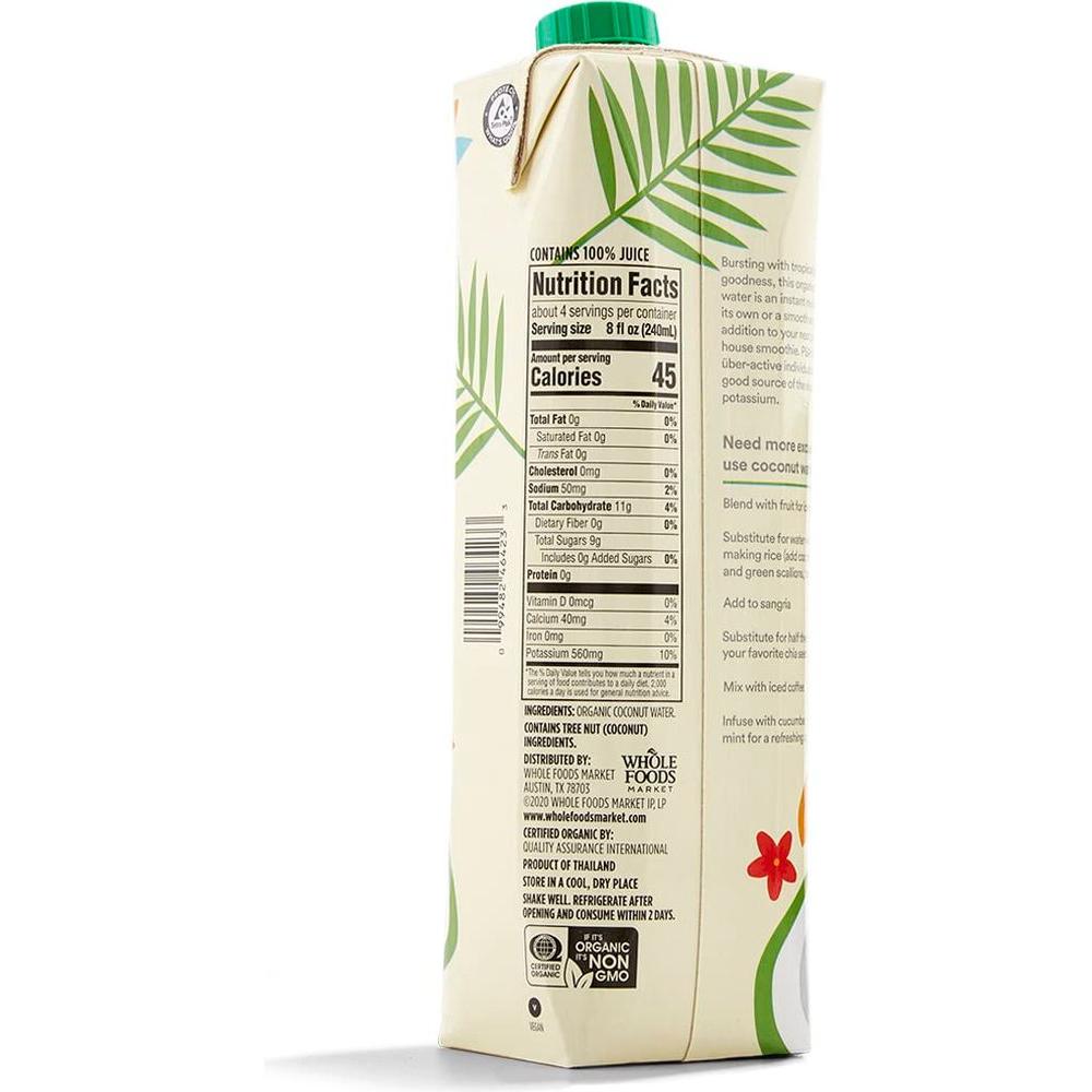 365 by Whole Foods Market Organic Coconut Water 338 Fl Oz - Whlsome - Grocery (Other)