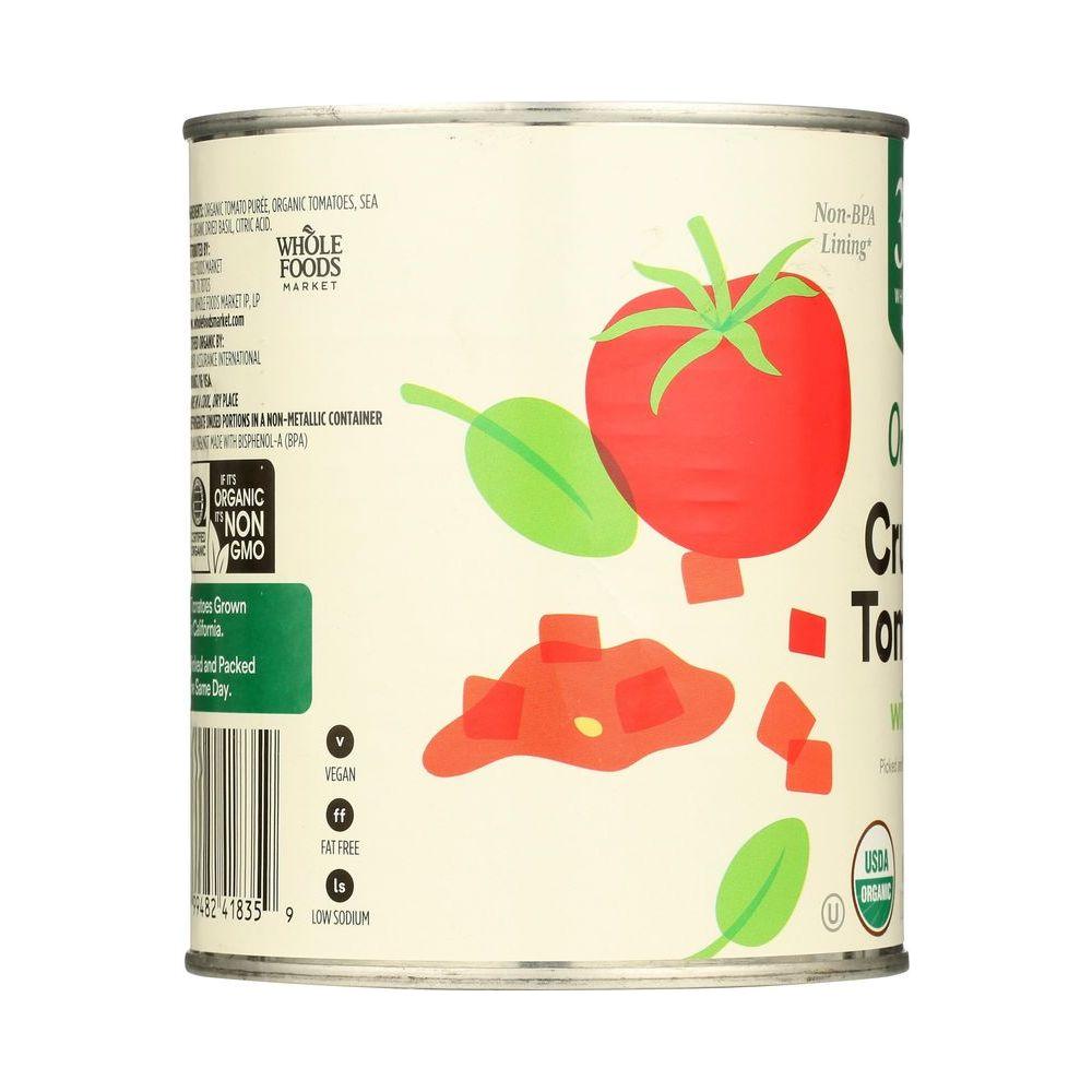 365 by Whole Foods Market Organic Crushed Tomatoes With Basil 28 Ounce - Whlsome - Grocery (Other)