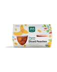 365 by Whole Foods Market Organic Diced Peaches 16 Ounce - Whlsome - Canned Fruits