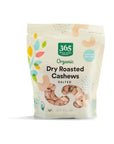 365 by Whole Foods Market Organic Dry Roasted Salted Cashews 10 Ounce - Whlsome - Nuts & Seeds