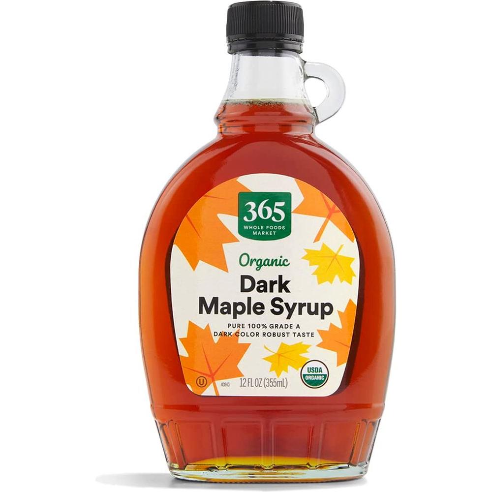 365 by Whole Foods Market Organic Grade A Dark Maple Syrup 12 Fl Oz - Whlsome - Maple Syrup