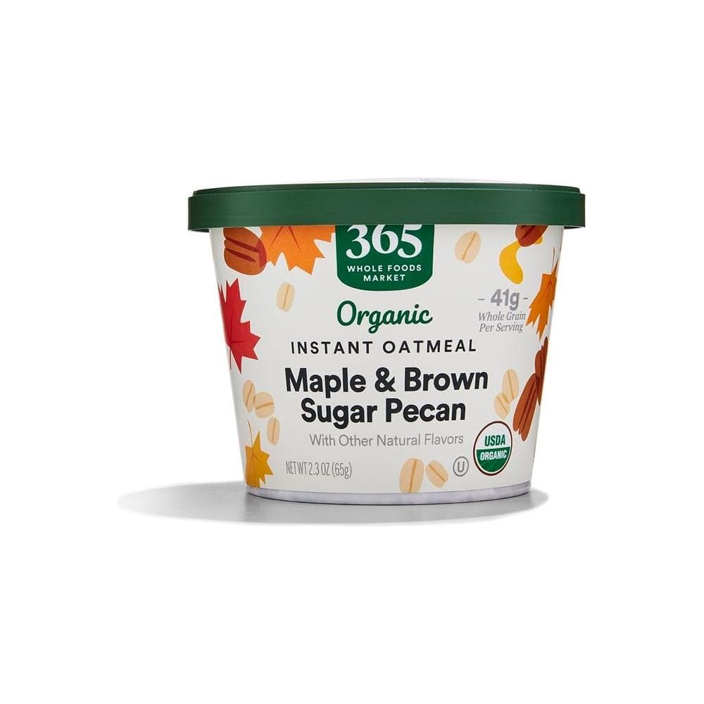 365 by Whole Foods Market Organic Instant Oatmeal Maple Brown Sugar Pecan 229 Ounce - Whlsome - Oats &amp; Oatmeal