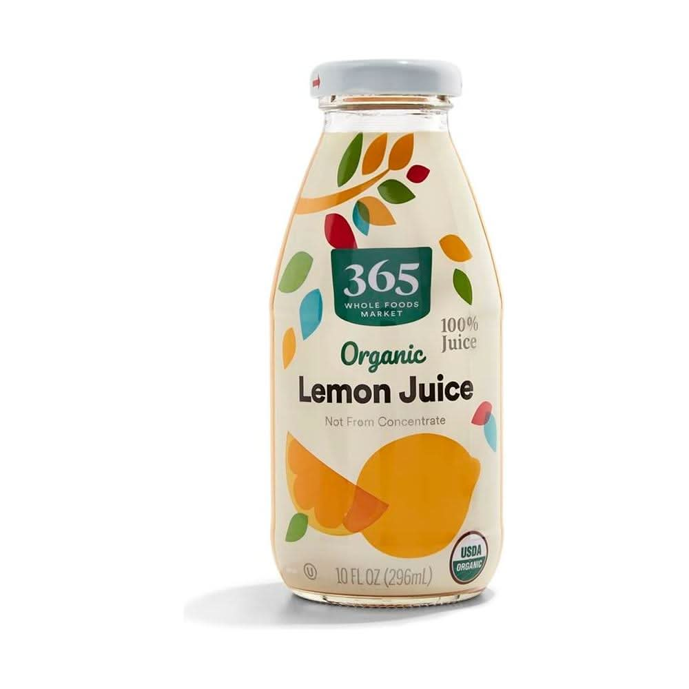 365 by Whole Foods Market Organic Lemon Juice 10 Fl Oz - Whlsome - Fruit Juices