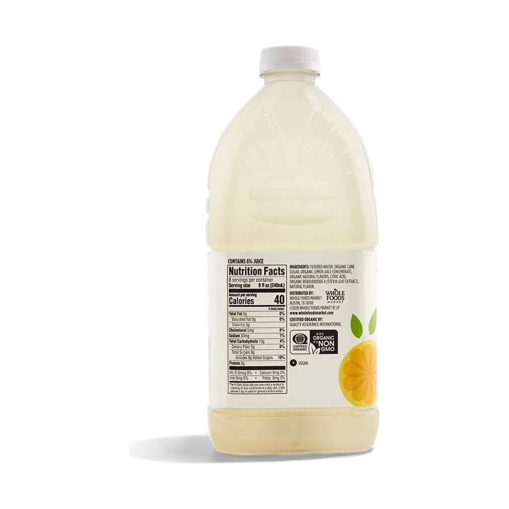 365 by Whole Foods Market Organic Light Lemonade 64 Fl Oz - Whlsome - Grocery (Other)