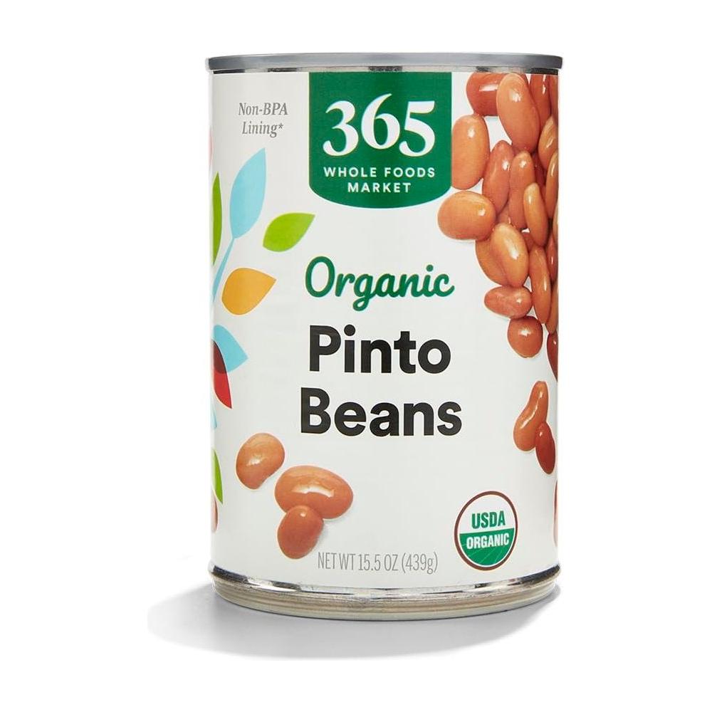 365 by Whole Foods Market Organic Pinto Beans 155 Ounce - Whlsome - Canned Beans