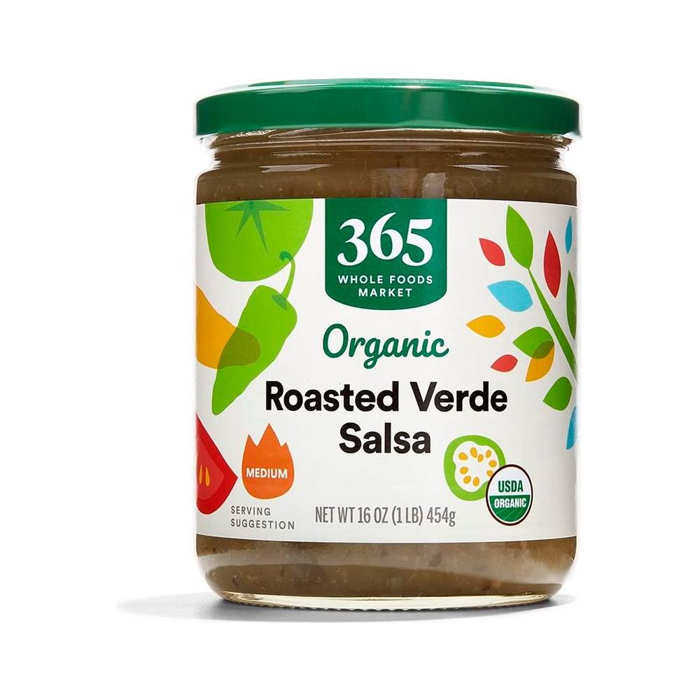 365 by Whole Foods Market Organic Roasted Verde Salsa 16 Ounce - Whlsome - Sauces &amp; Dips