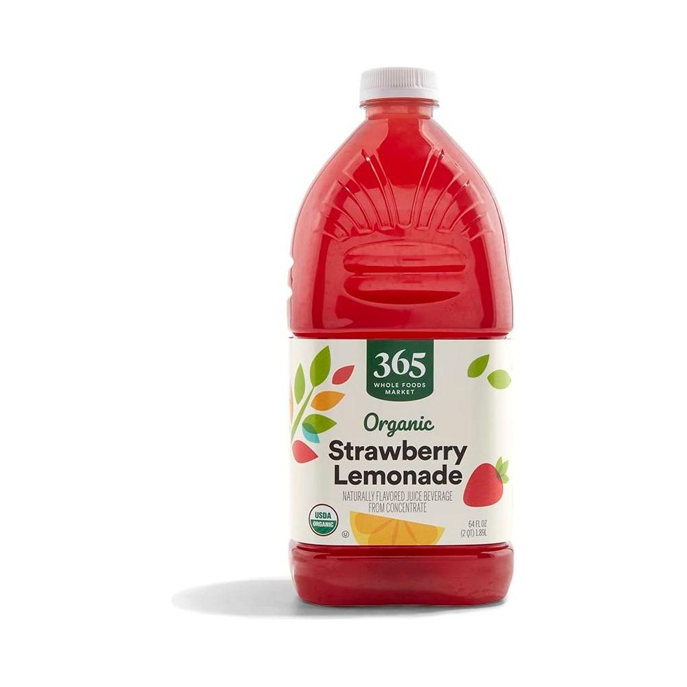 365 by Whole Foods Market Organic Strawberry Lemonade 64 Fl Oz - Whlsome - Lemonade