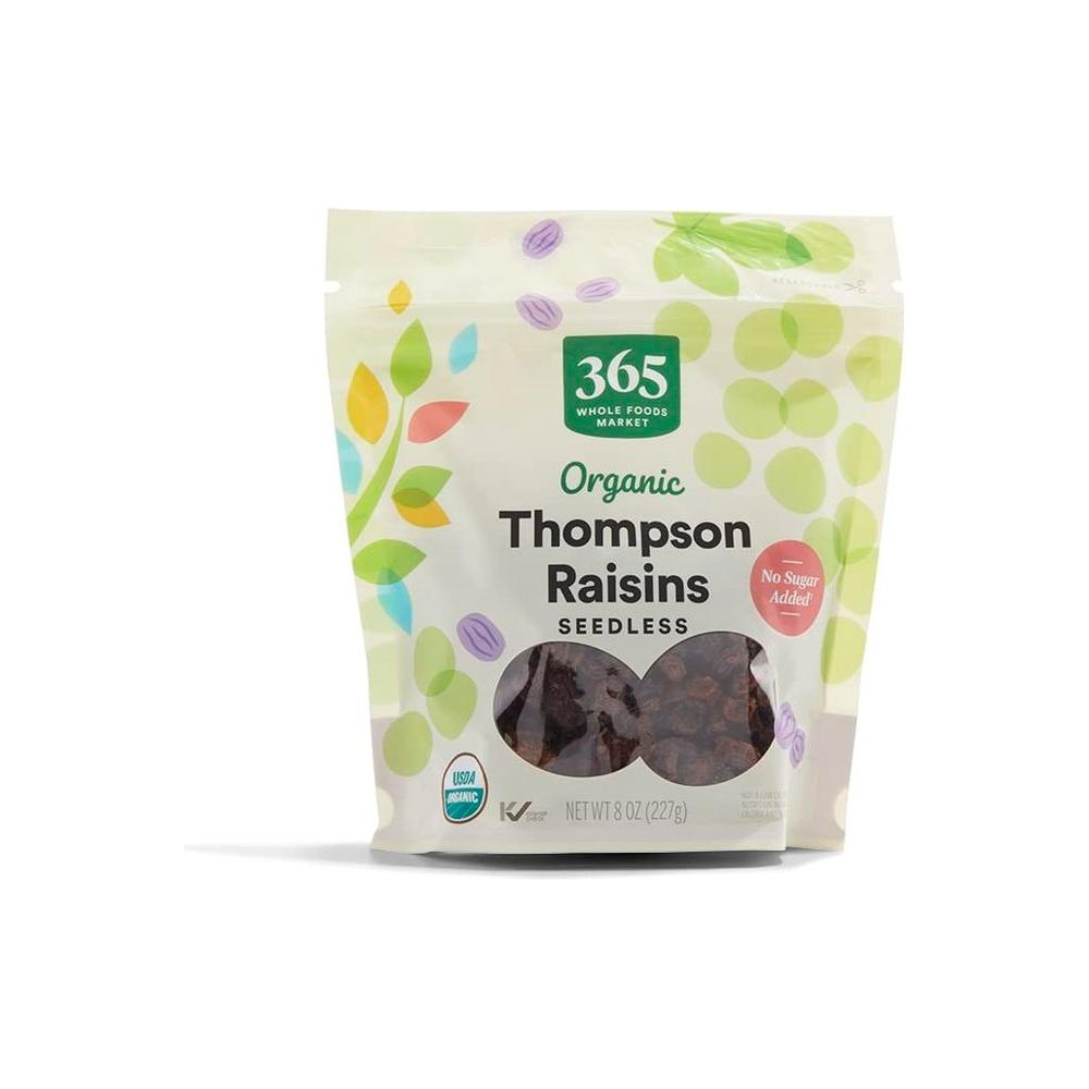 365 by Whole Foods Market Organic Thompson Raisins 8 Ounce - Whlsome - Grocery (Other)