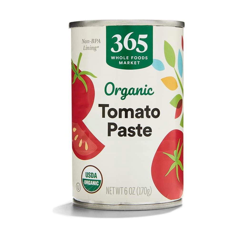 365 by Whole Foods Market Organic Tomato Paste 6 Ounce - Whlsome - Tomato Sauces