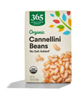 365 by Whole Foods Market Organic Unsalted Cannellini Beans 134 Ounce - Whlsome - Canned Beans