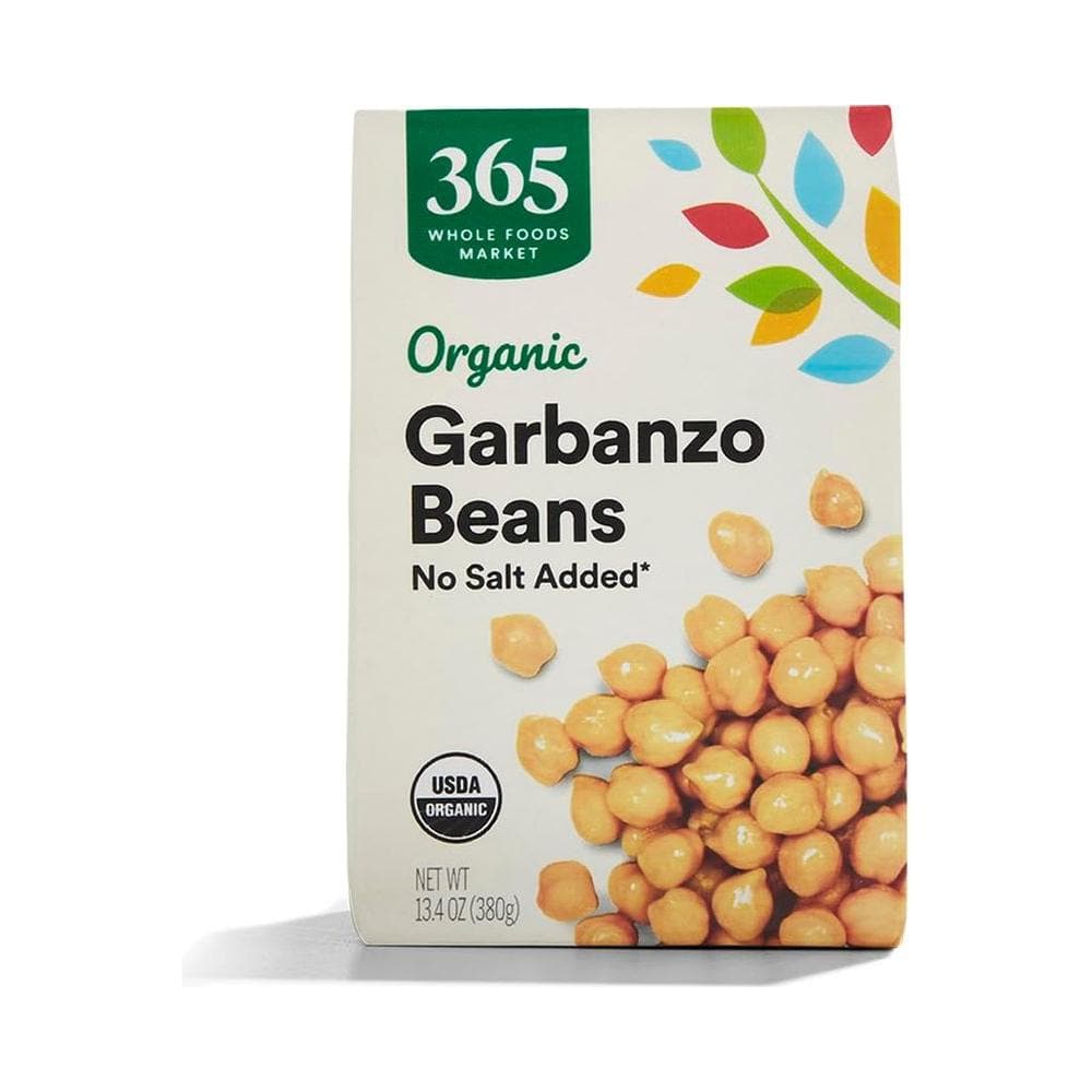 365 by Whole Foods Market Organic Unsalted Garbanzo Beans 134 Ounce - Whlsome - Canned Beans