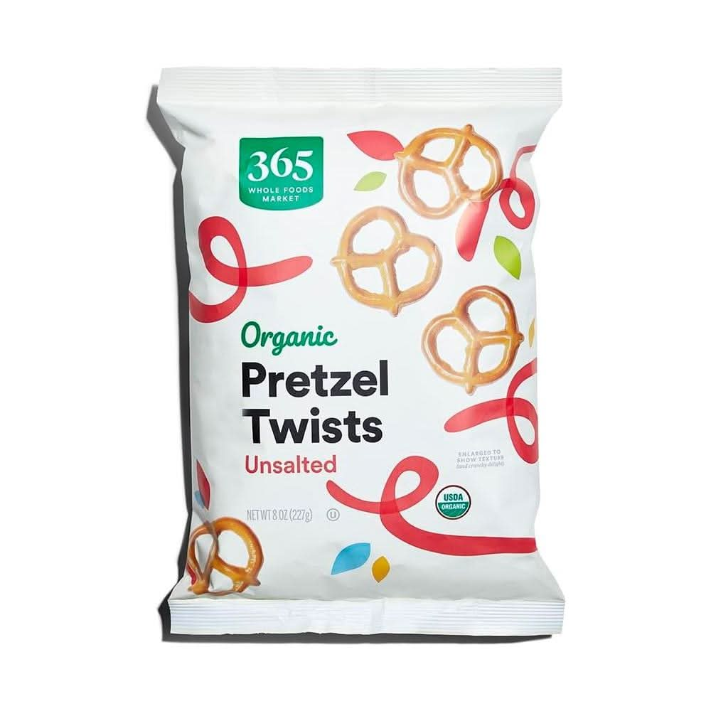 365 by Whole Foods Market Organic Unsalted Mini Pretzel Twists 8 Ounce - Whlsome - Pretzels