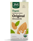 365 by Whole Foods Market Organic Unsweetened Almond Milk 32 Fl Oz - Whlsome - Non - Dairy Milk